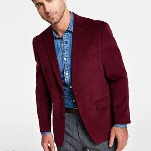 Lauren Ralph Lauren Corduroy Ultra Flex Corduroy Sport Coat Blazer Red Men's 48R